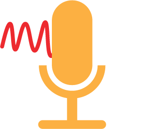 Left side mic icon flashing red